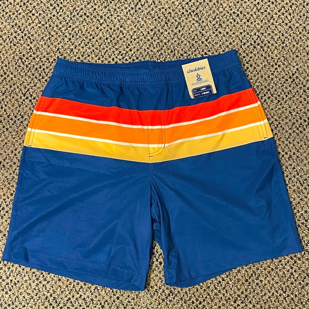 Men’s Chubbies 7” Lined Athletic / Swim Shorts - Large